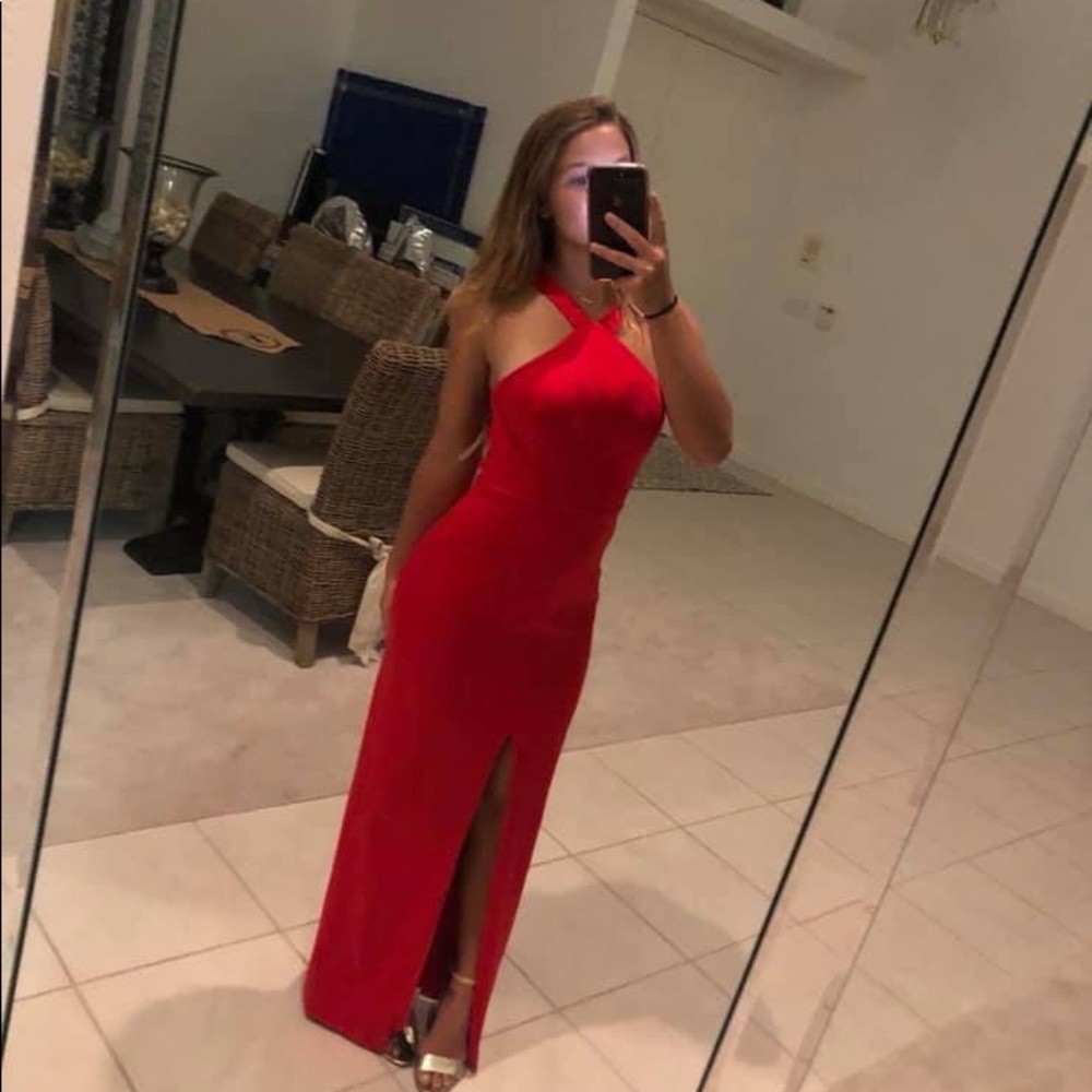 Red gown size 4